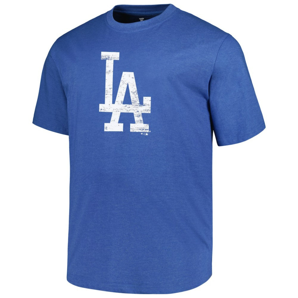 MLB Los Angeles Dodgers Profile Big & Tall Weathered Logo T-Shirt