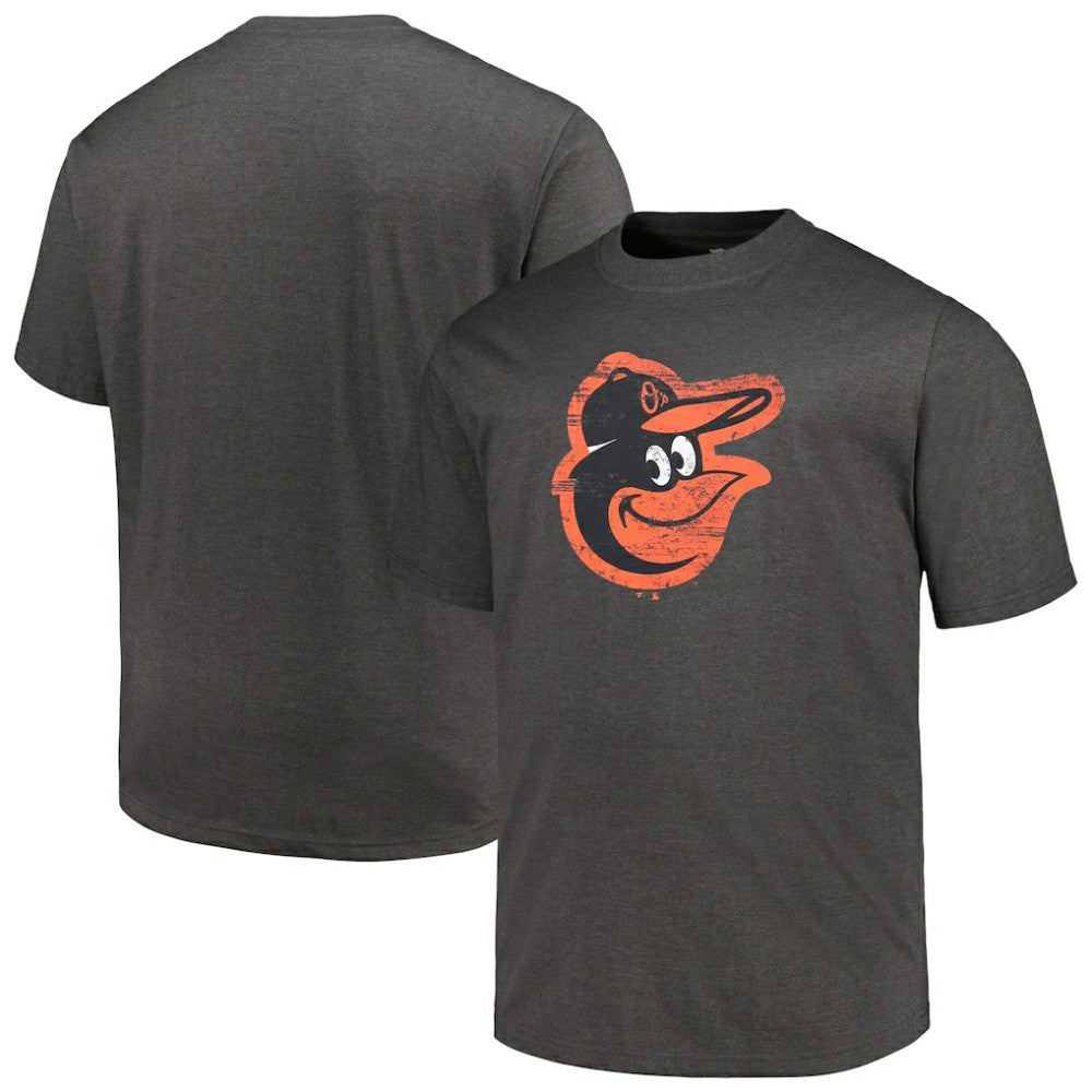MLB Baltimore Orioles Profile Big & Tall Weathered Logo T-Shirt