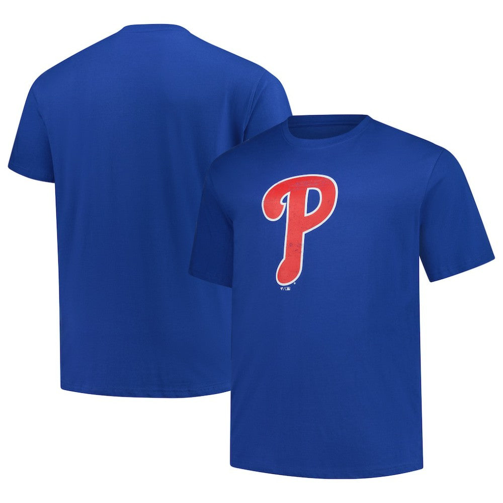 MLB Philadelphia Phillies Profile Big & Tall Weathered Logo T-Shirt