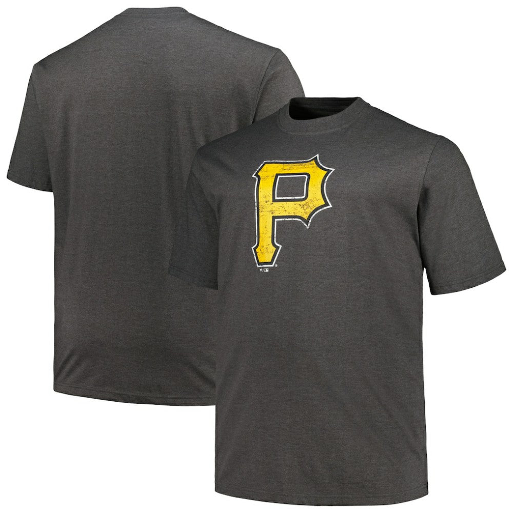 MLB Pittsburgh Pirates Profile Big & Tall Weathered Logo T-Shirt