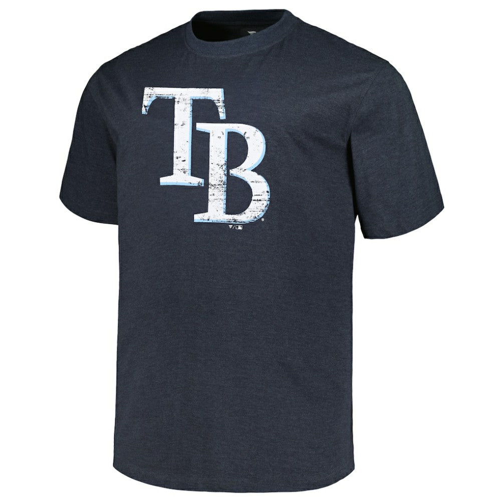 MLB Tampa Bay Rays Profile Big & Tall Weathered Logo T-Shirt