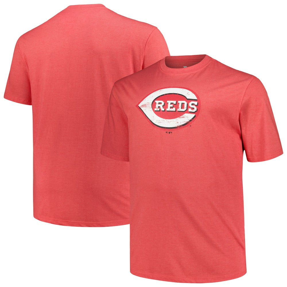 MLB Cincinnati Reds Profile Big & Tall Weathered Logo T-Shirt