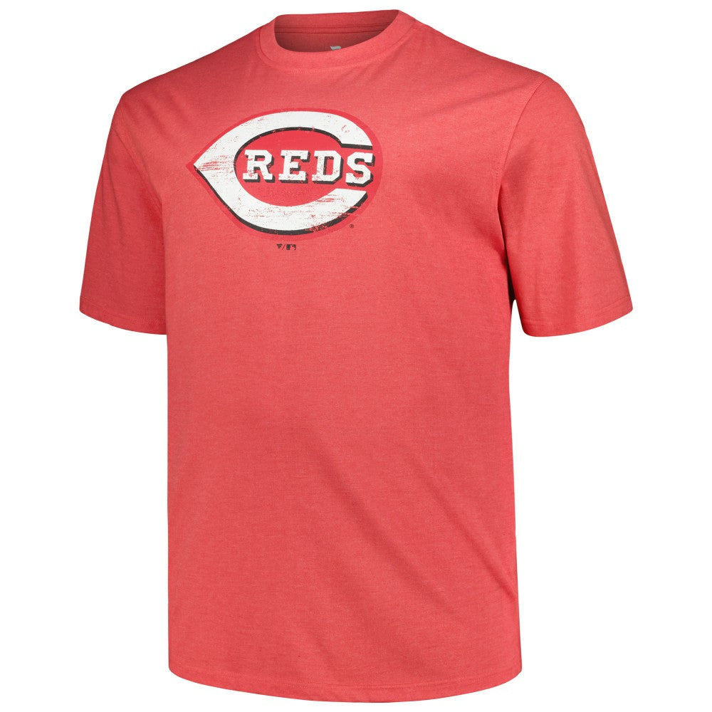 MLB Cincinnati Reds Profile Big & Tall Weathered Logo T-Shirt