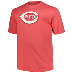 MLB Cincinnati Reds Profile Big & Tall Weathered Logo T-Shirt