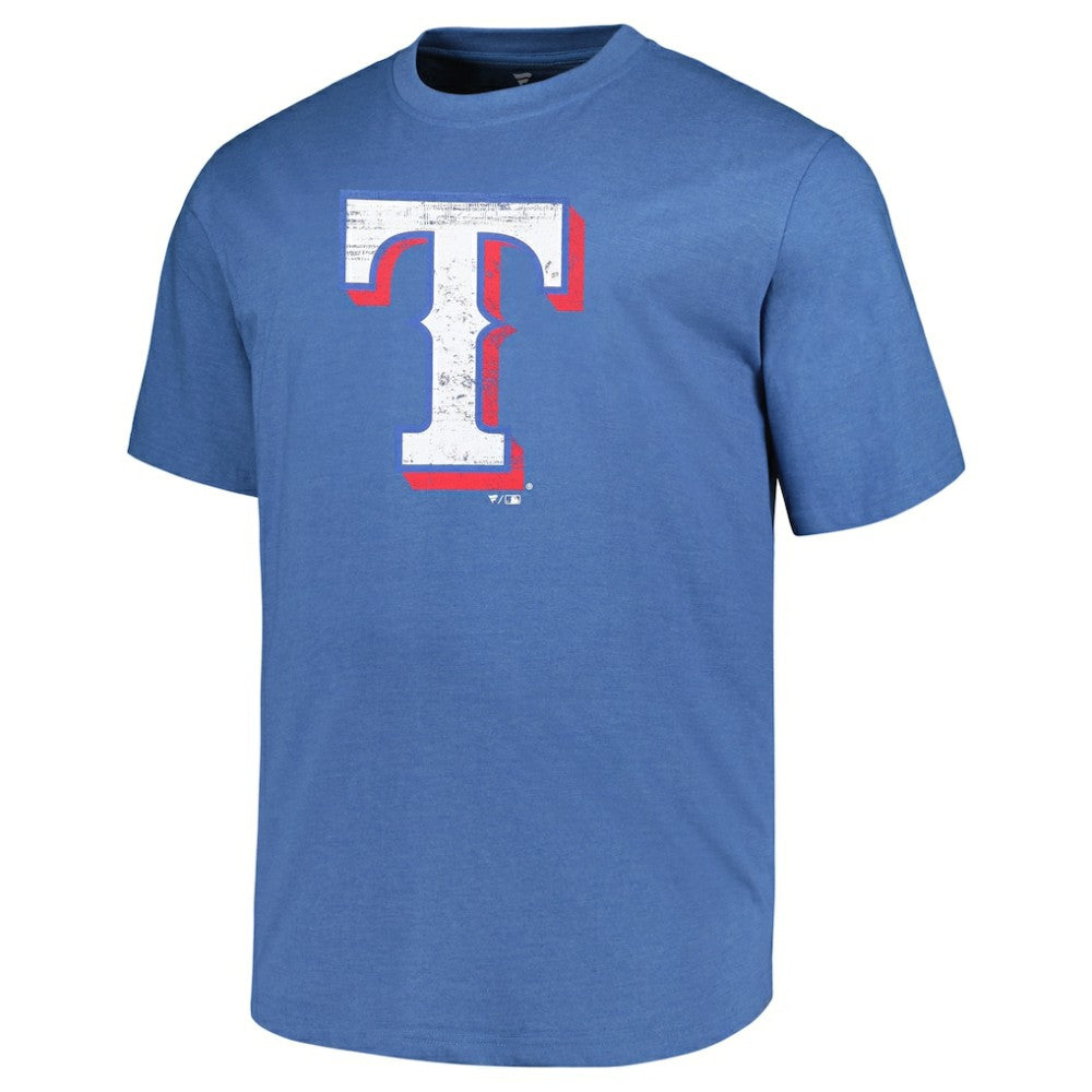 MLB Texas Rangers Profile Big & Tall Weathered Logo T-Shirt