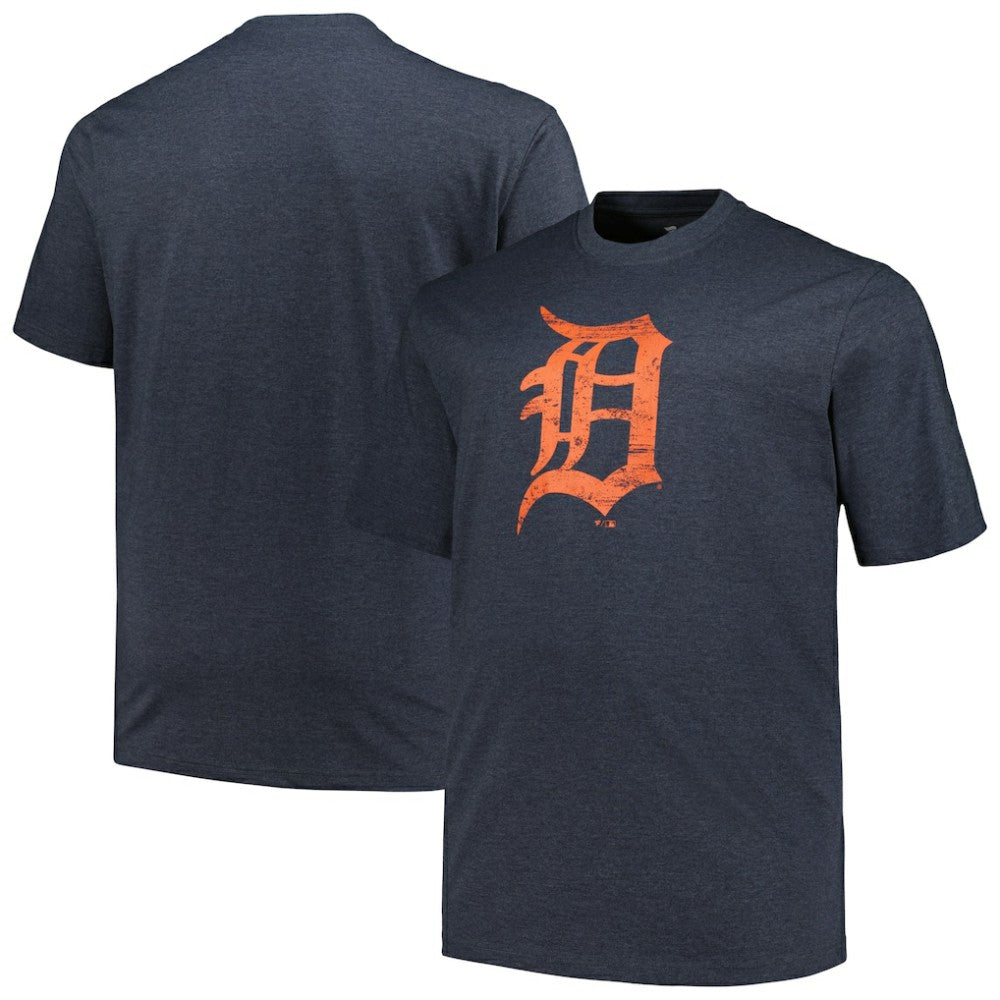MLB Detroit Tigers Profile Big & Tall Weathered Logo T-Shirt