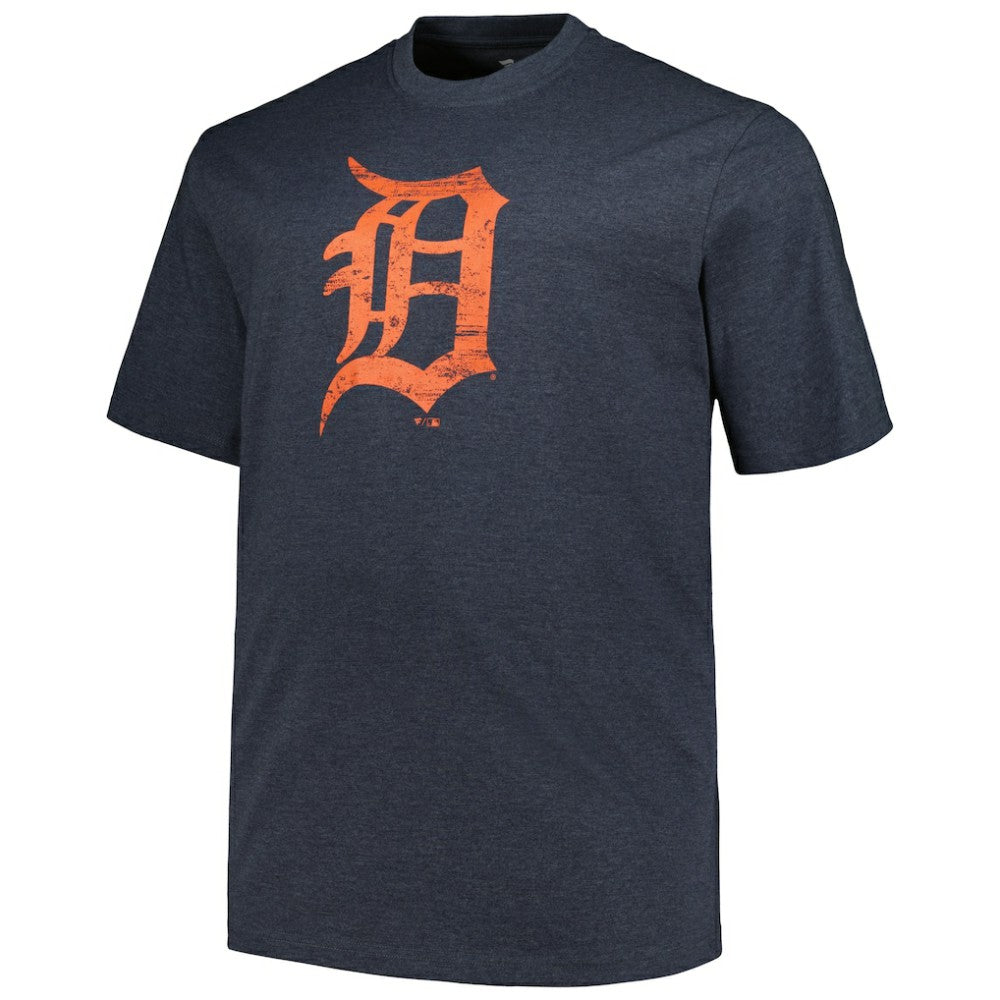 MLB Detroit Tigers Profile Big & Tall Weathered Logo T-Shirt