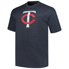 MLB Minnesota Twins Profile Big & Tall Weathered Logo T-Shirt