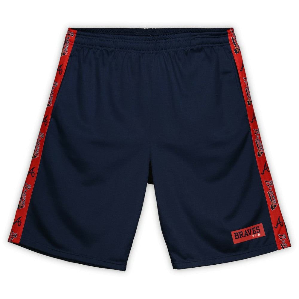 MLB Atlanta Braves Profile Big & Tall Fleece Shorts
