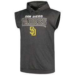 MLB San Diego Padres Profile Big & Tall Muscle Sleeveless Pullover Hoodie