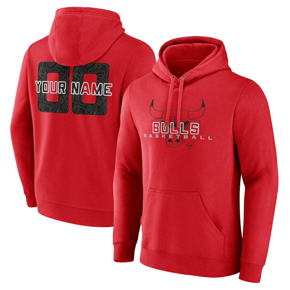 NBA Chicago Bulls Stellar Personalized Name & Number Pullover Hoodie