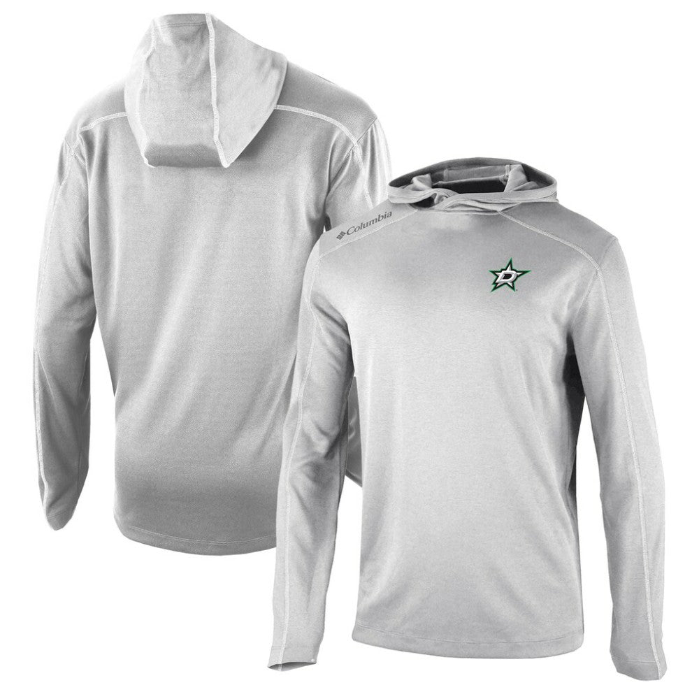 NHL Gray Dallas Stars Columbia Omni-Wick Shotgun Long Sleeve Hoodie T-Shirt