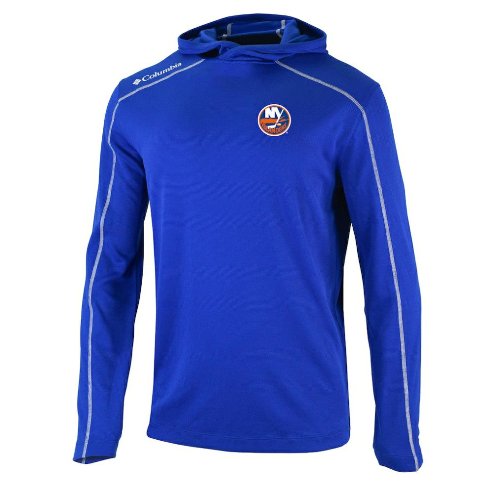 NHL Blue New York Islanders Columbia Omni-Wick Shotgun Long Sleeve Hoodie T-Shirt