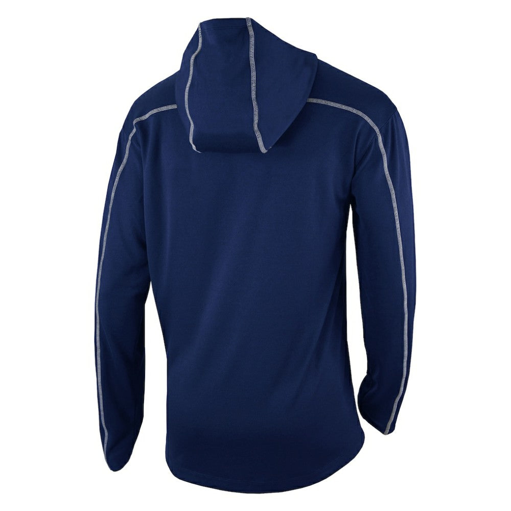 NHL Navy Washington Capitals Columbia Omni-Wick Shotgun Long Sleeve Hoodie T-Shirt