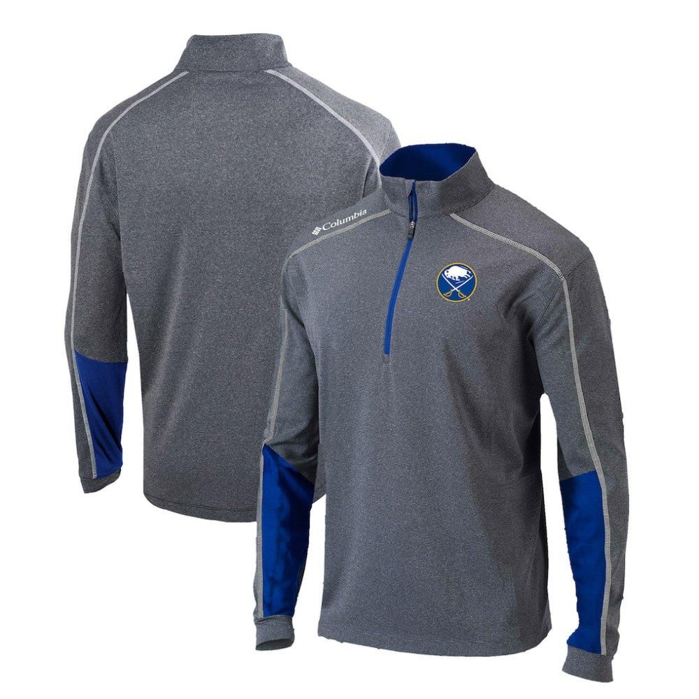 NHL Gray/Blue Buffalo Sabres Columbia Omni-Wick Shotgun 2.0 Quarter-Zip Pullover Top
