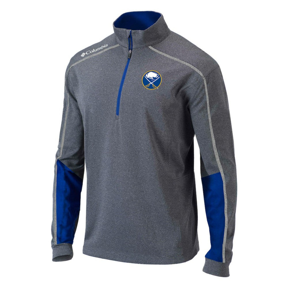 NHL Gray/Blue Buffalo Sabres Columbia Omni-Wick Shotgun 2.0 Quarter-Zip Pullover Top