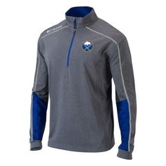 NHL Gray/Blue Buffalo Sabres Columbia Omni-Wick Shotgun 2.0 Quarter-Zip Pullover Top