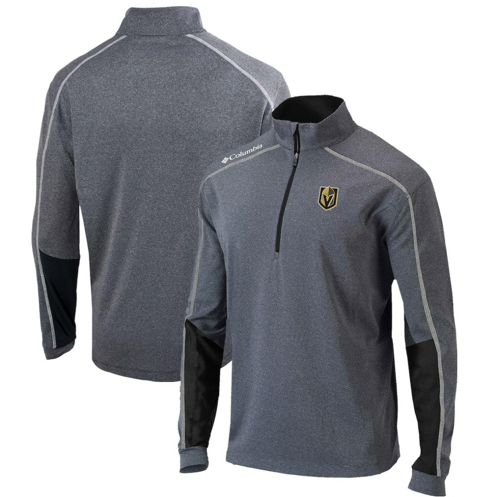 NHL Gray/Black Vegas Golden Knights Columbia Omni-Wick Shotgun 2.0 Quarter-Zip Pullover Top