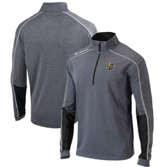 NHL Gray/Black Vegas Golden Knights Columbia Omni-Wick Shotgun 2.0 Quarter-Zip Pullover Top