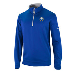 NHL Royal Buffalo Sabres Columbia Omni-Wick Wickhams Hills Half-Zip Pullover Top