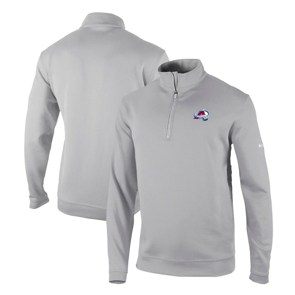 NHL Gray Colorado Avalanche Columbia Omni-Wick Wickhams Hills Half-Zip Pullover Top