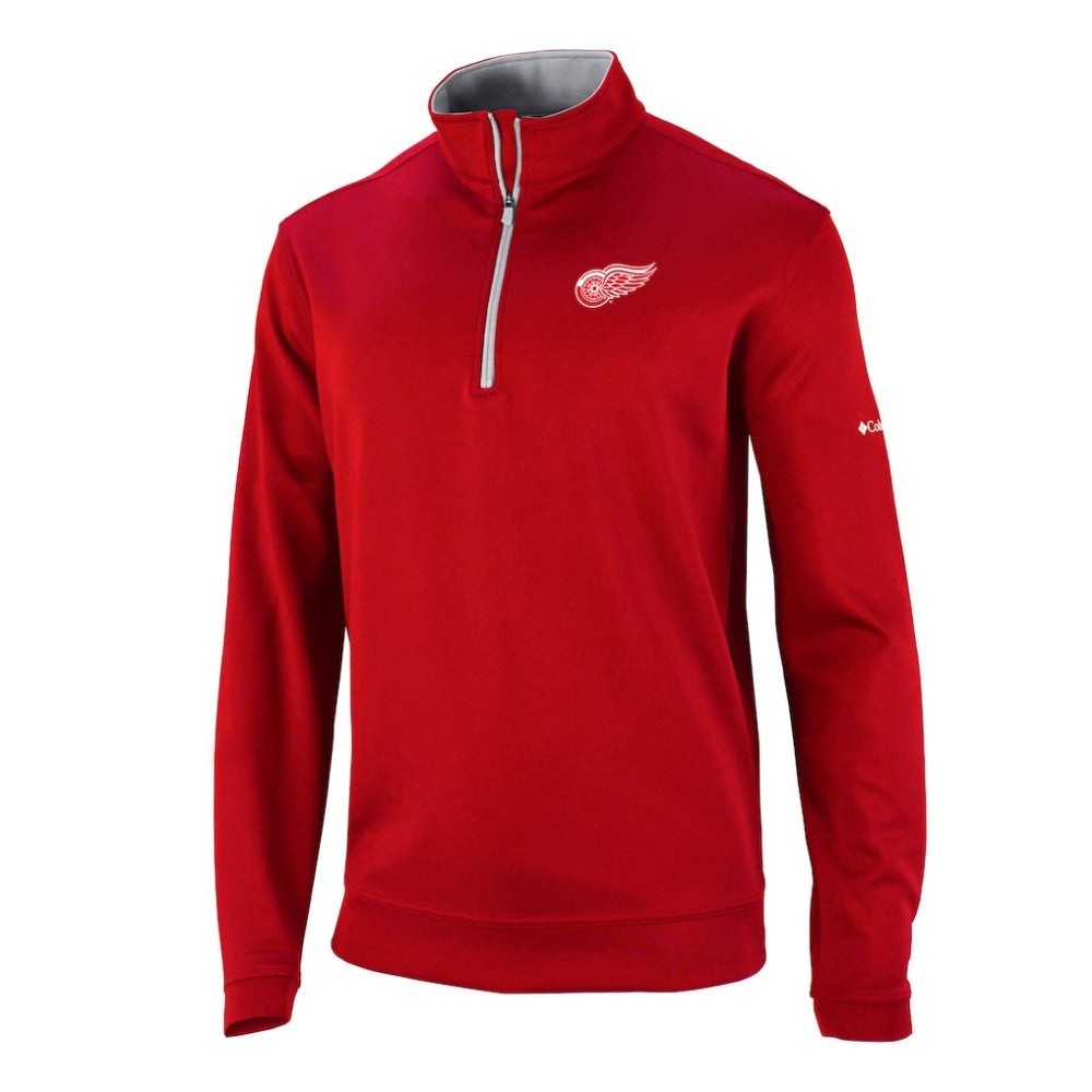NHL Red Detroit Red Wings Columbia Omni-Wick Wickhams Hills Half-Zip Pullover Top