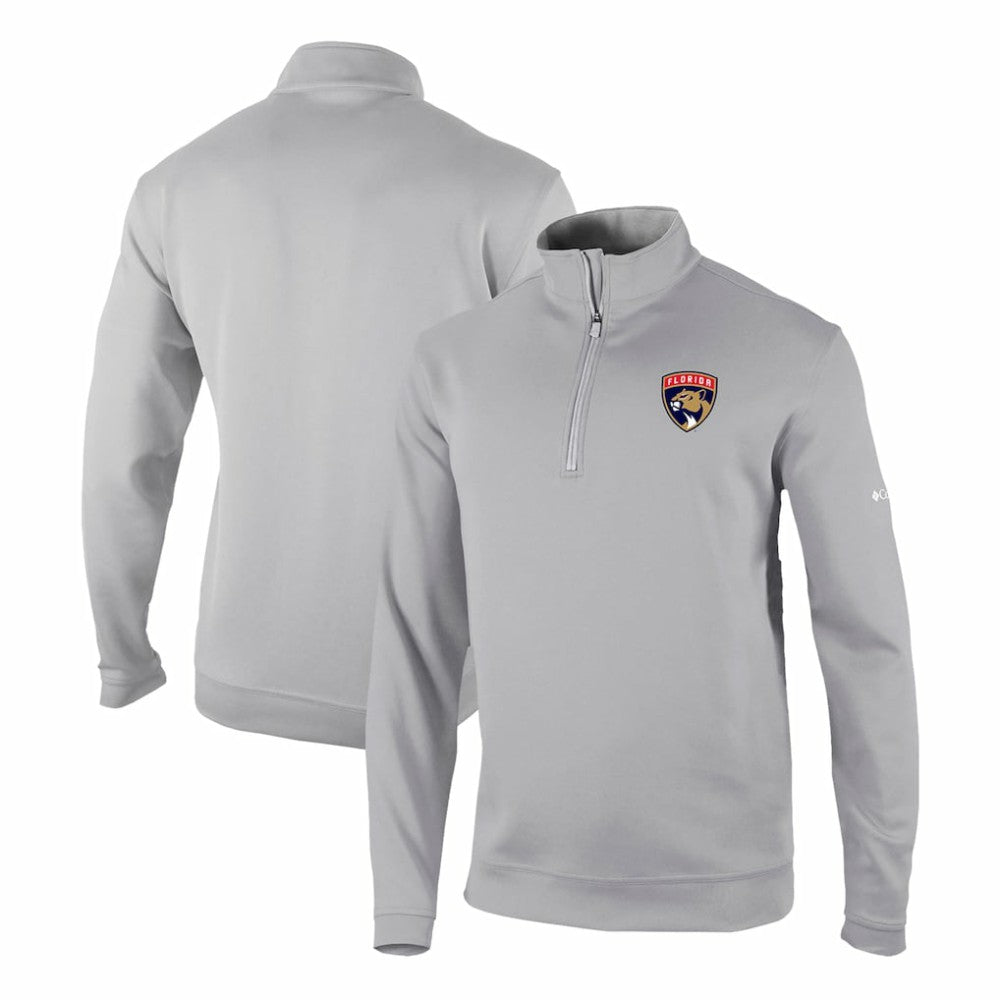 NHL Gray Florida Panthers Columbia Omni-Wick Wickhams Hills Half-Zip Pullover Top