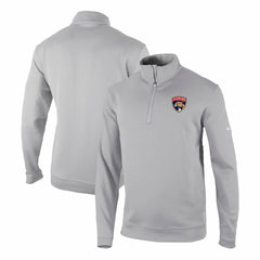 NHL Gray Florida Panthers Columbia Omni-Wick Wickhams Hills Half-Zip Pullover Top