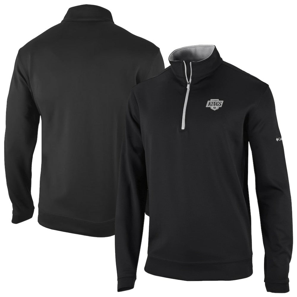NHL Black Los Angeles Kings Columbia Omni-Wick Wickhams Hills Half-Zip Pullover Top