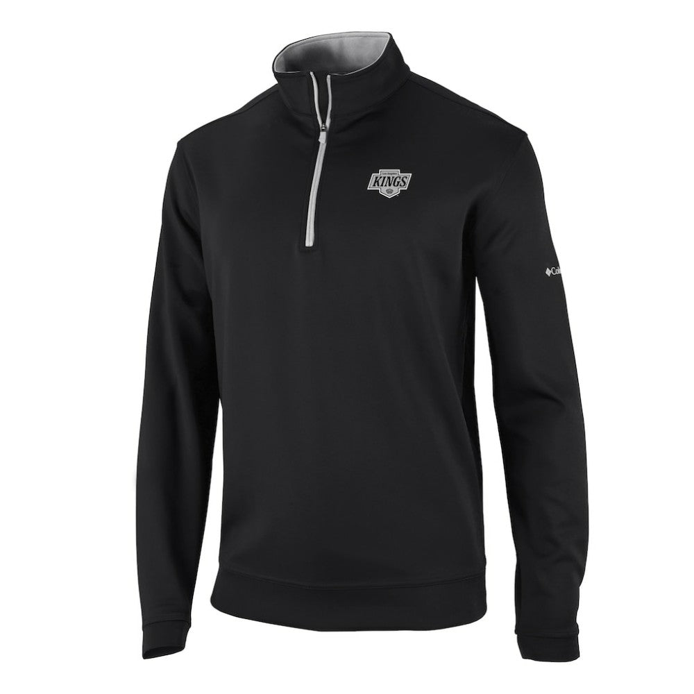NHL Black Los Angeles Kings Columbia Omni-Wick Wickhams Hills Half-Zip Pullover Top