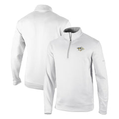 NHL White Nashville Predators Columbia Omni-Wick Wickhams Hills Half-Zip Pullover Top
