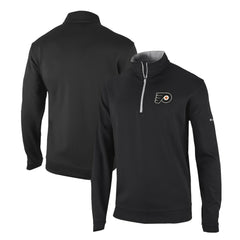 NHL Black Philadelphia Flyers Columbia Omni-Wick Wickhams Hills Half-Zip Pullover Top
