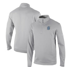 NHL Gray Seattle Kraken Columbia Omni-Wick Wickhams Hills Half-Zip Pullover Top