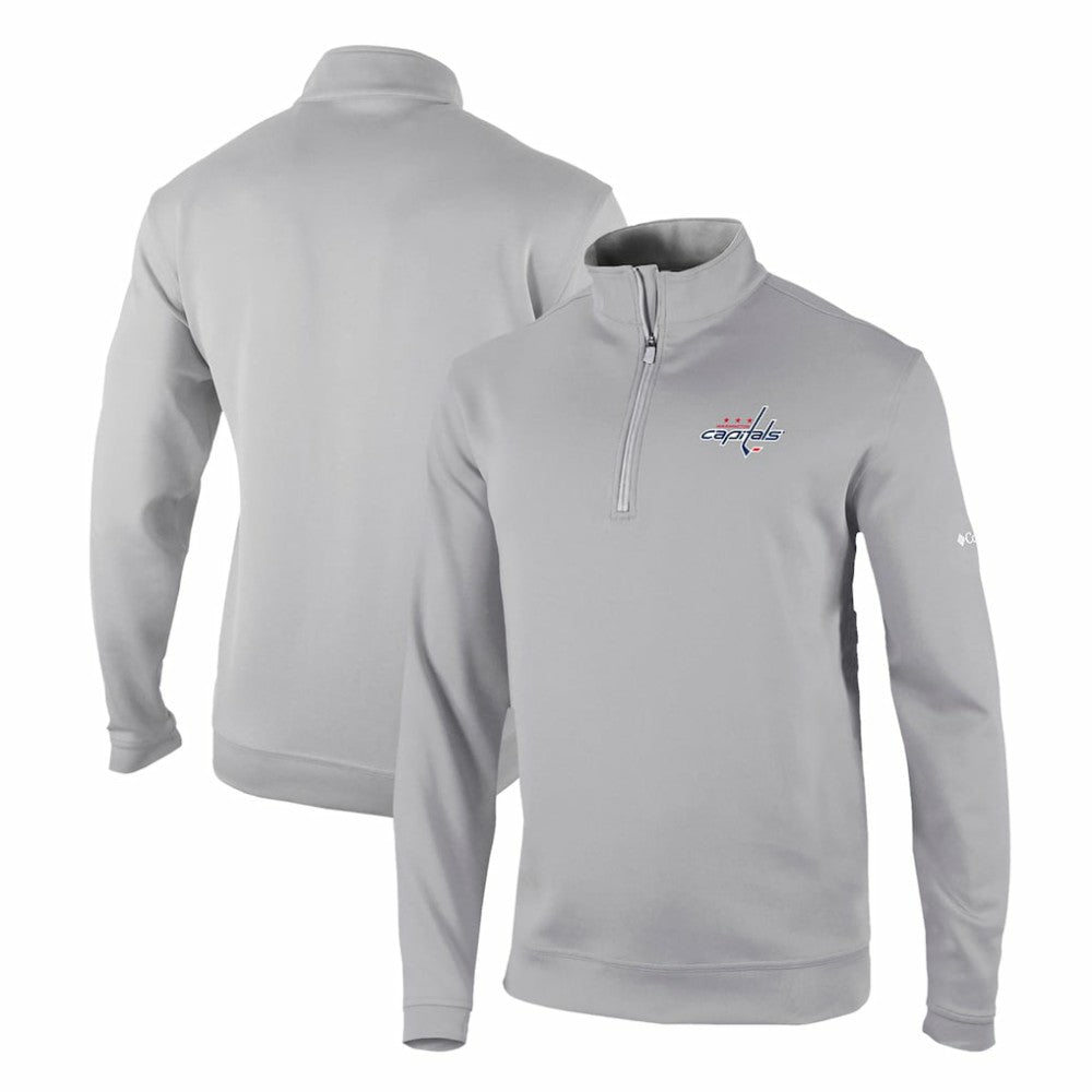 NHL Gray Washington Capitals Columbia Omni-Wick Wickhams Hills Half-Zip Pullover Top