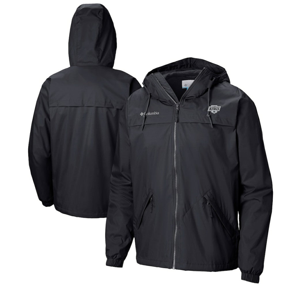 NHL Black Los Angeles Kings Columbia Oroville Creek Lightweight Full-Zip Windbreaker Jacket