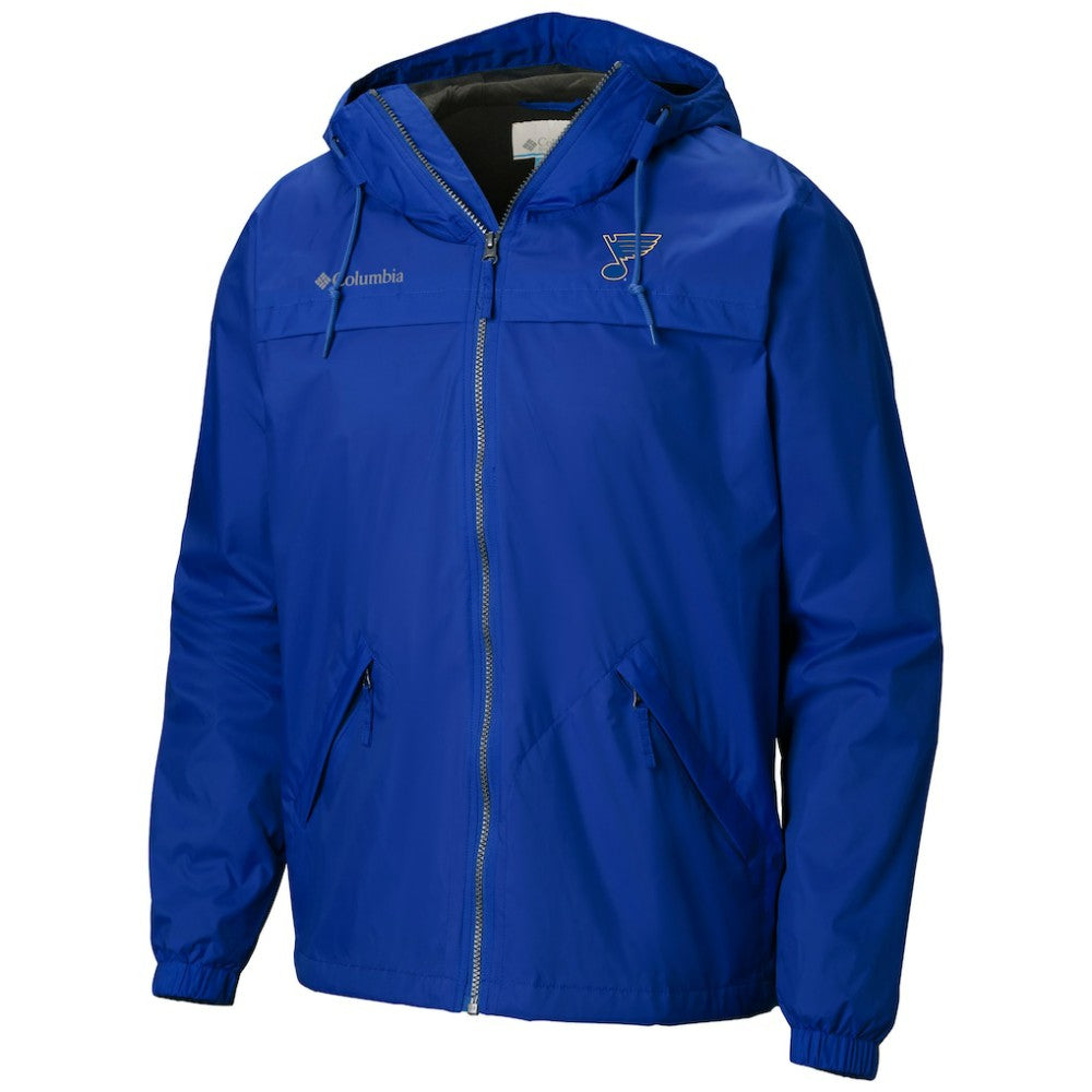 NHL Blue St. Louis Blues Columbia Oroville Creek Lightweight Full-Zip Windbreaker Jacket