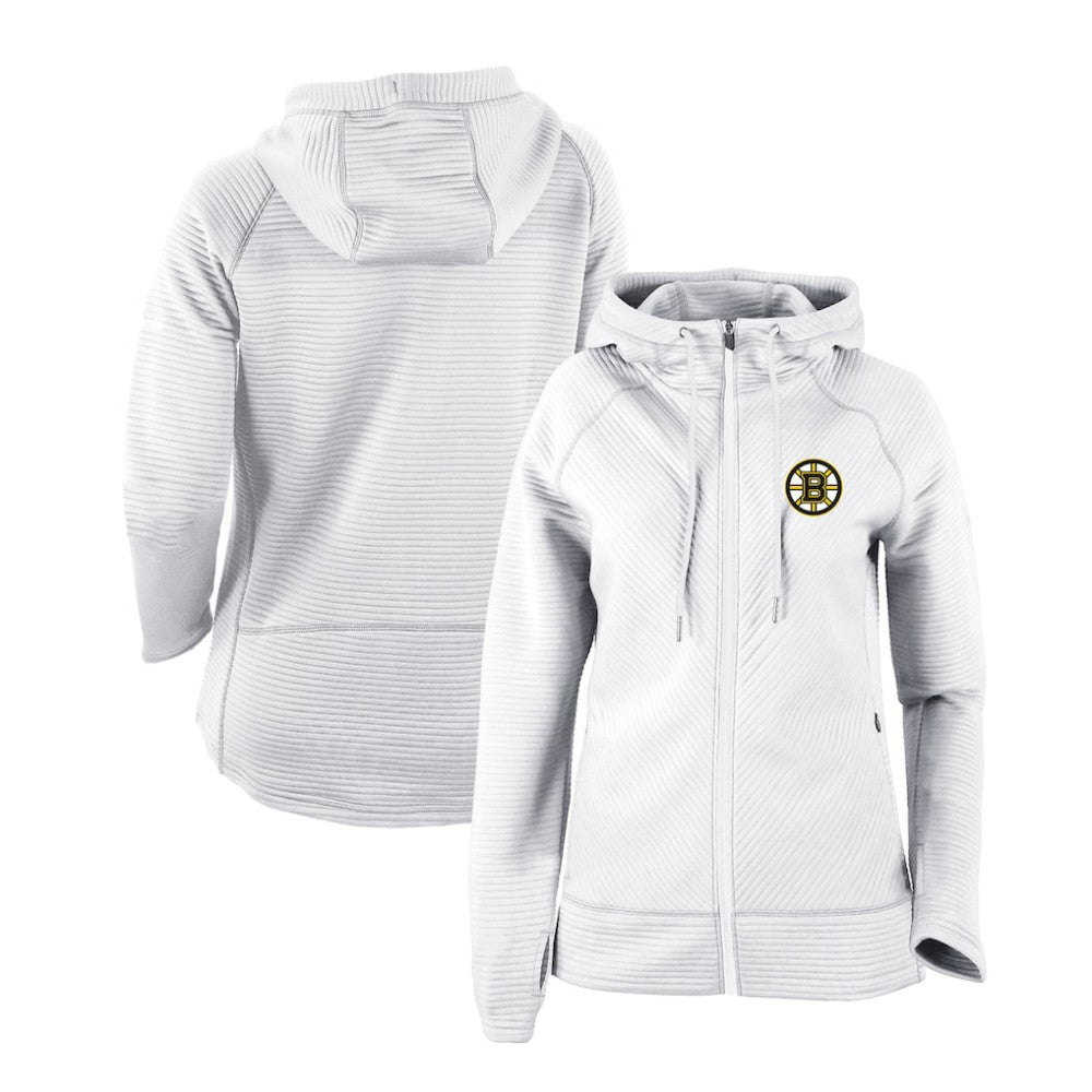 NHL White Boston Bruins Columbia Women's Omni-Wick Pack It Up Full-Zip Jacket