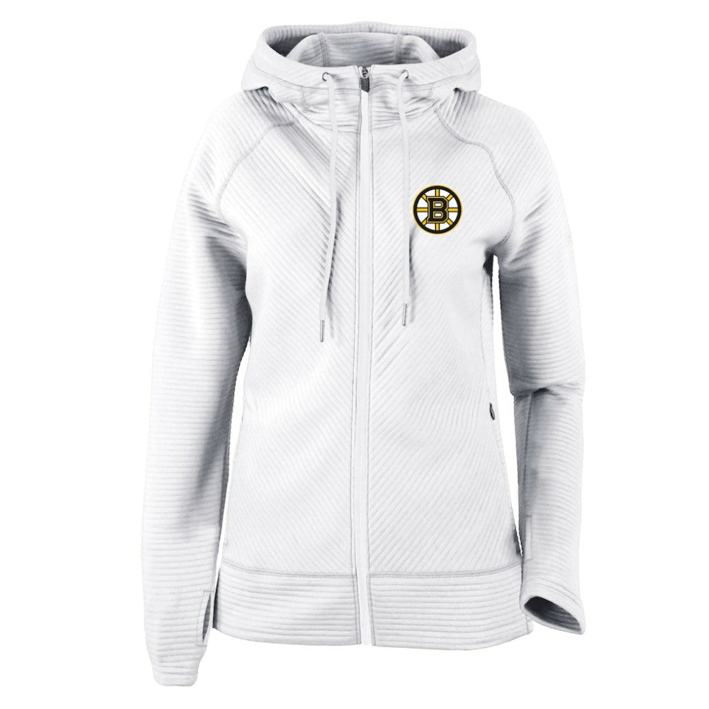 NHL White Boston Bruins Columbia Women's Omni-Wick Pack It Up Full-Zip Jacket