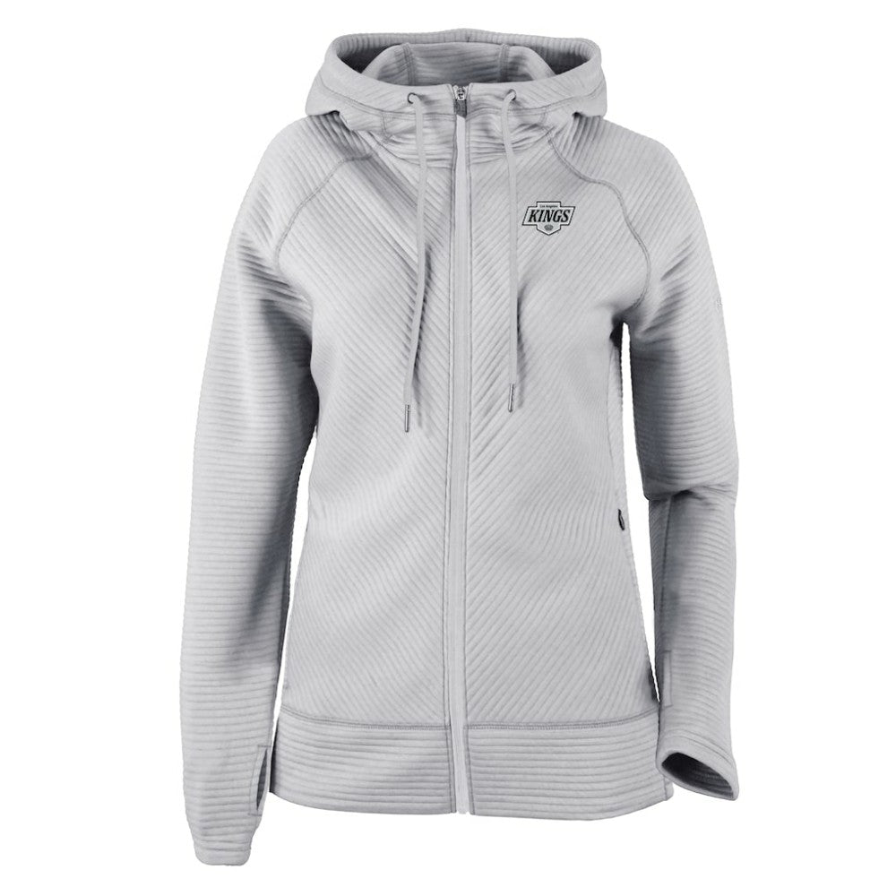 NHL Gray Los Angeles Kings Columbia Women's Omni-Wick Pack It Up Full-Zip Jacket