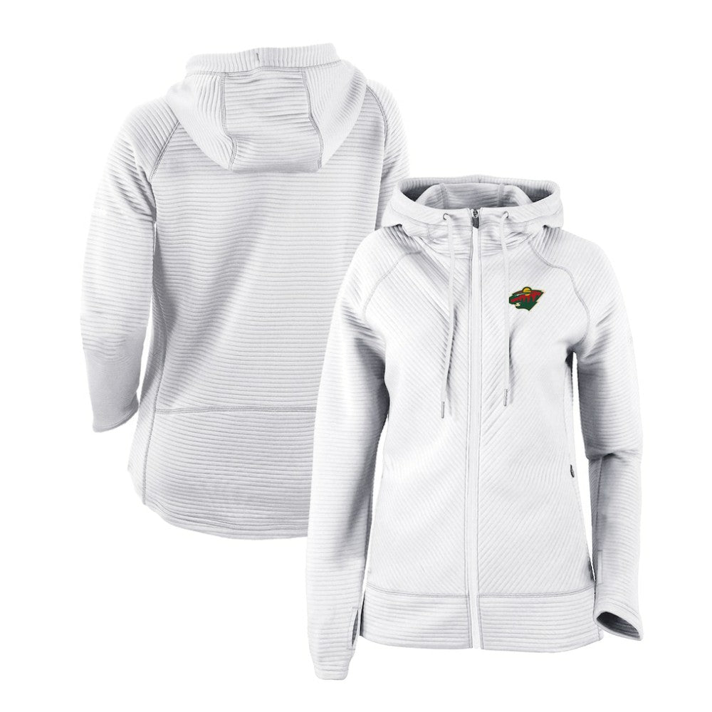NHL White Minnesota Wild Columbia Women's Omni-Wick Pack It Up Full-Zip Jacket
