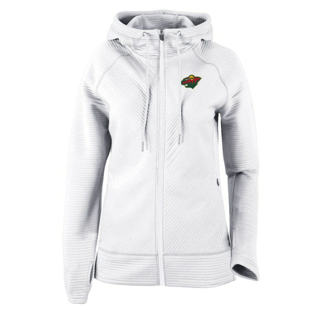 NHL White Minnesota Wild Columbia Women's Omni-Wick Pack It Up Full-Zip Jacket