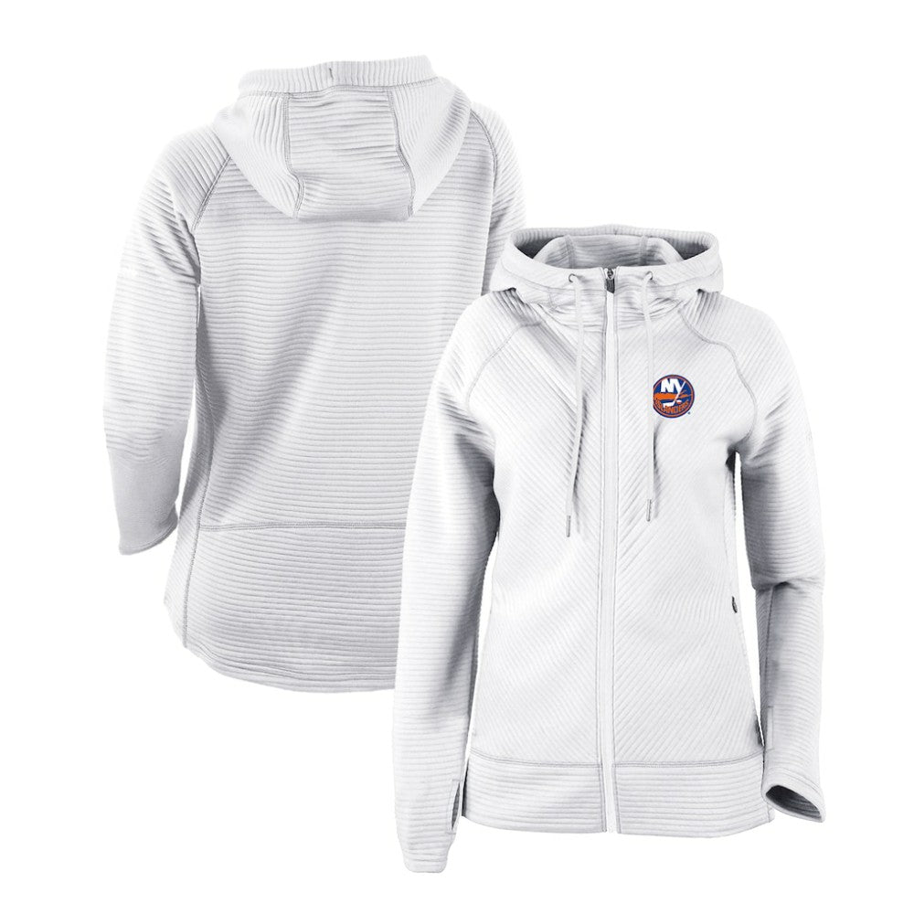 NHL White New York Islanders Columbia Women's Omni-Wick Pack It Up Full-Zip Jacket