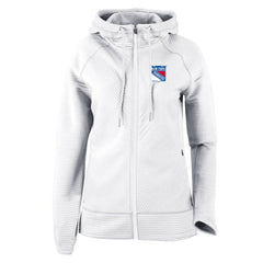 NHL White New York Rangers Columbia Women's Omni-Wick Pack It Up Full-Zip Jacket