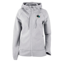 NHL Gray San Jose Sharks Columbia Women's Omni-Wick Pack It Up Full-Zip Jacket