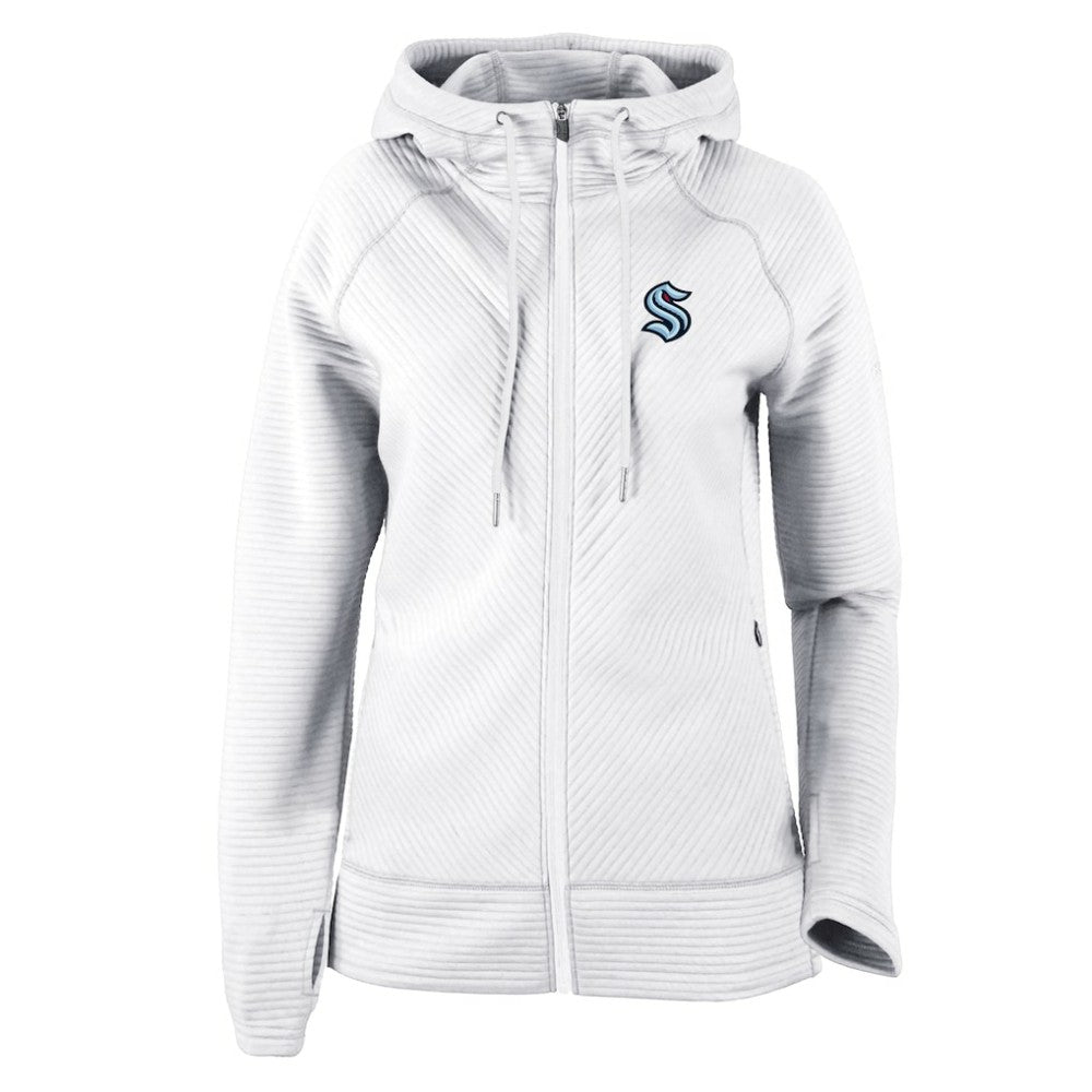 NHL White Seattle Kraken Columbia Women's Omni-Wick Pack It Up Full-Zip Jacket