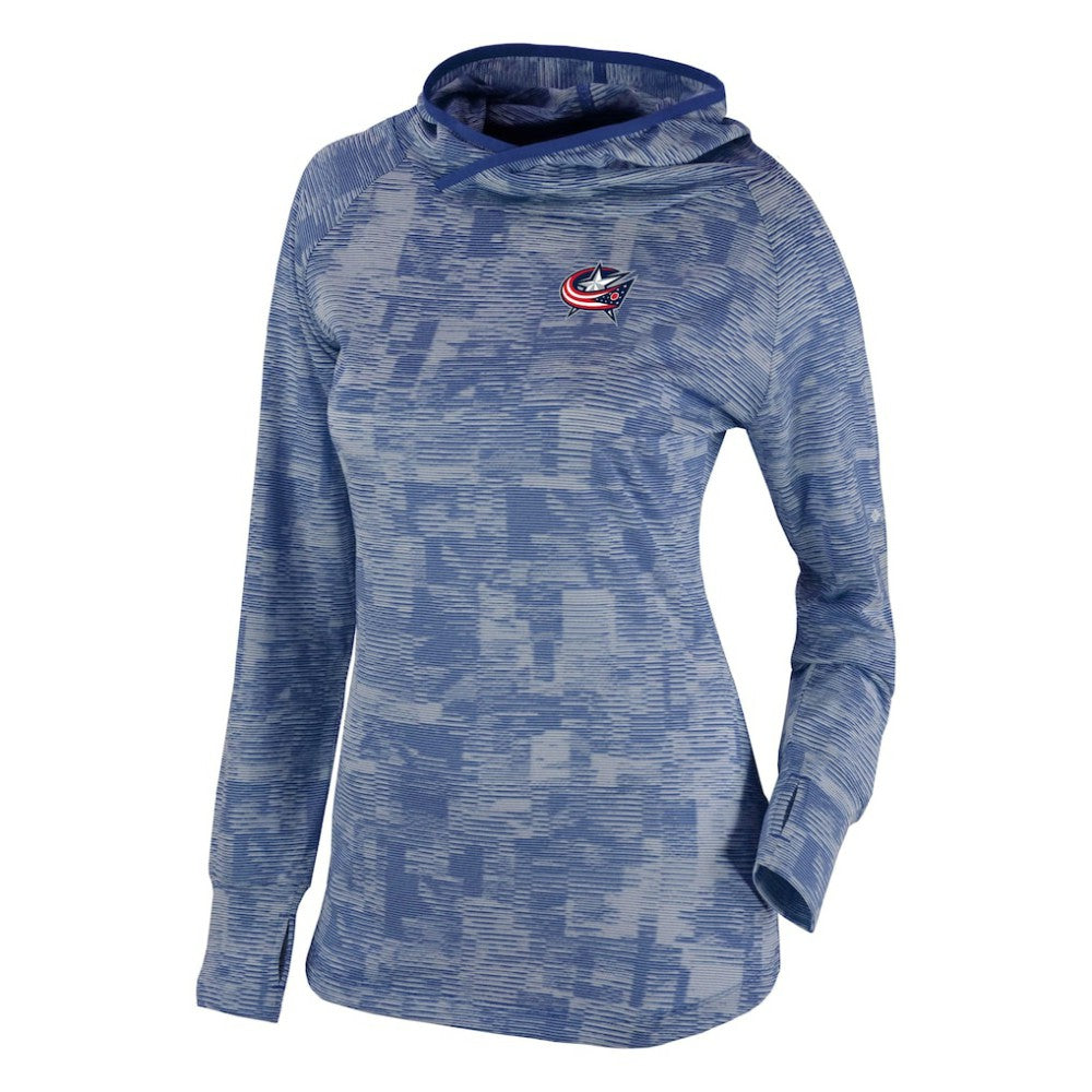 NHL Navy Columbus Blue Jackets Columbia Women's Omni-Wick Sunday Ball Pullover Hoodie