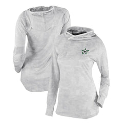 NHL White Dallas Stars Columbia Women's Omni-Wick Sunday Ball Pullover Hoodie
