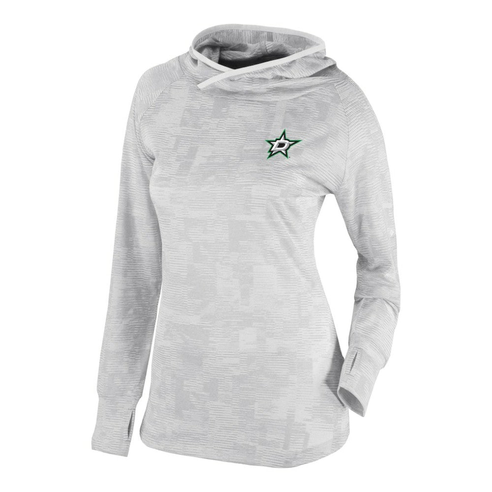 NHL White Dallas Stars Columbia Women's Omni-Wick Sunday Ball Pullover Hoodie