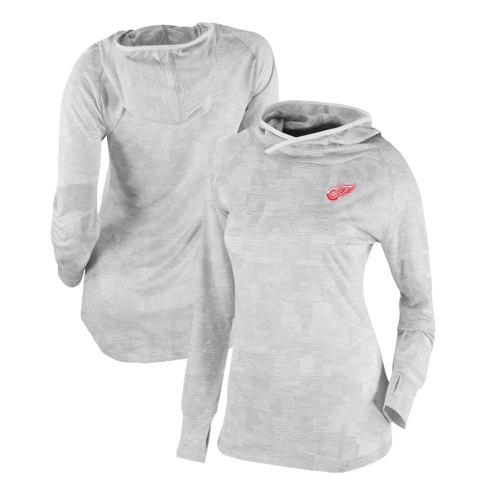 NHL White Detroit Red Wings Columbia Women's Omni-Wick Sunday Ball Pullover Hoodie