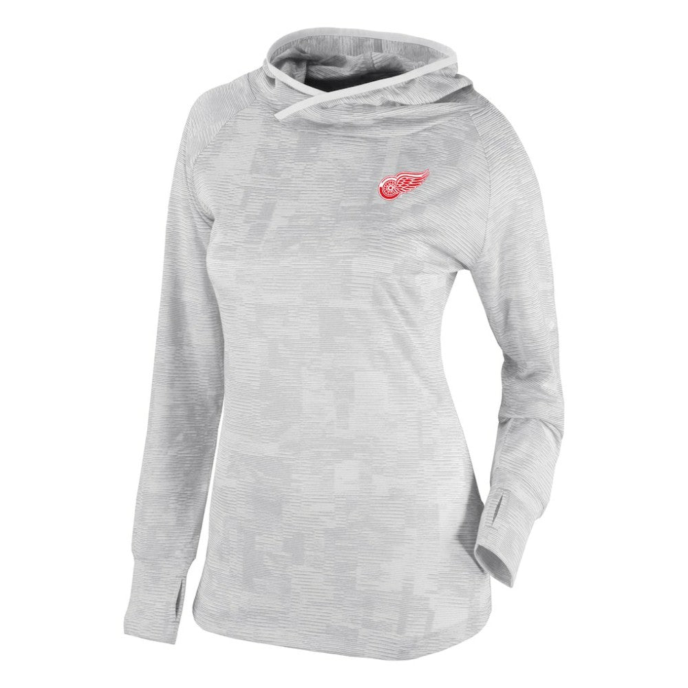 NHL White Detroit Red Wings Columbia Women's Omni-Wick Sunday Ball Pullover Hoodie
